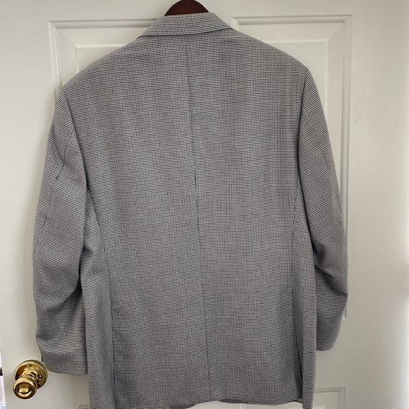 Canali Houndstooth Silk & Wool Two Button Blazer - Sports Coat. Made in Italy - Picture 8 of 16